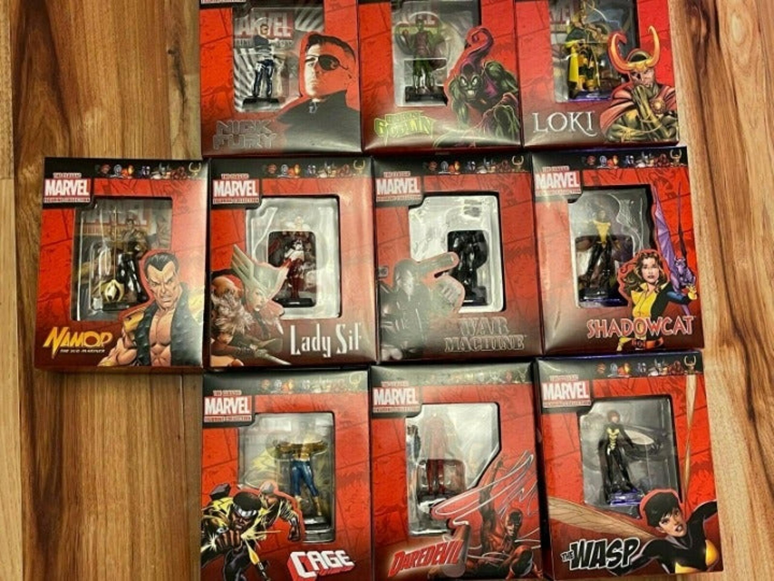 10 X Eaglemoss Classic Marvel Figurine