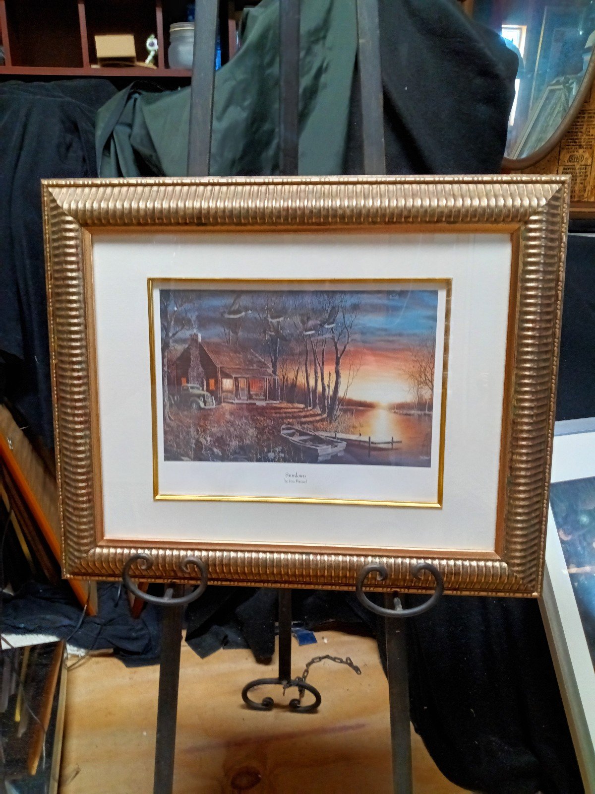 Framed print titled Sundown by artist Jim Hansel