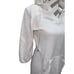 Lilly Pulitzer White Cotton Kangaroo Pocket Knit Hoodie Sweater Pullover Medium