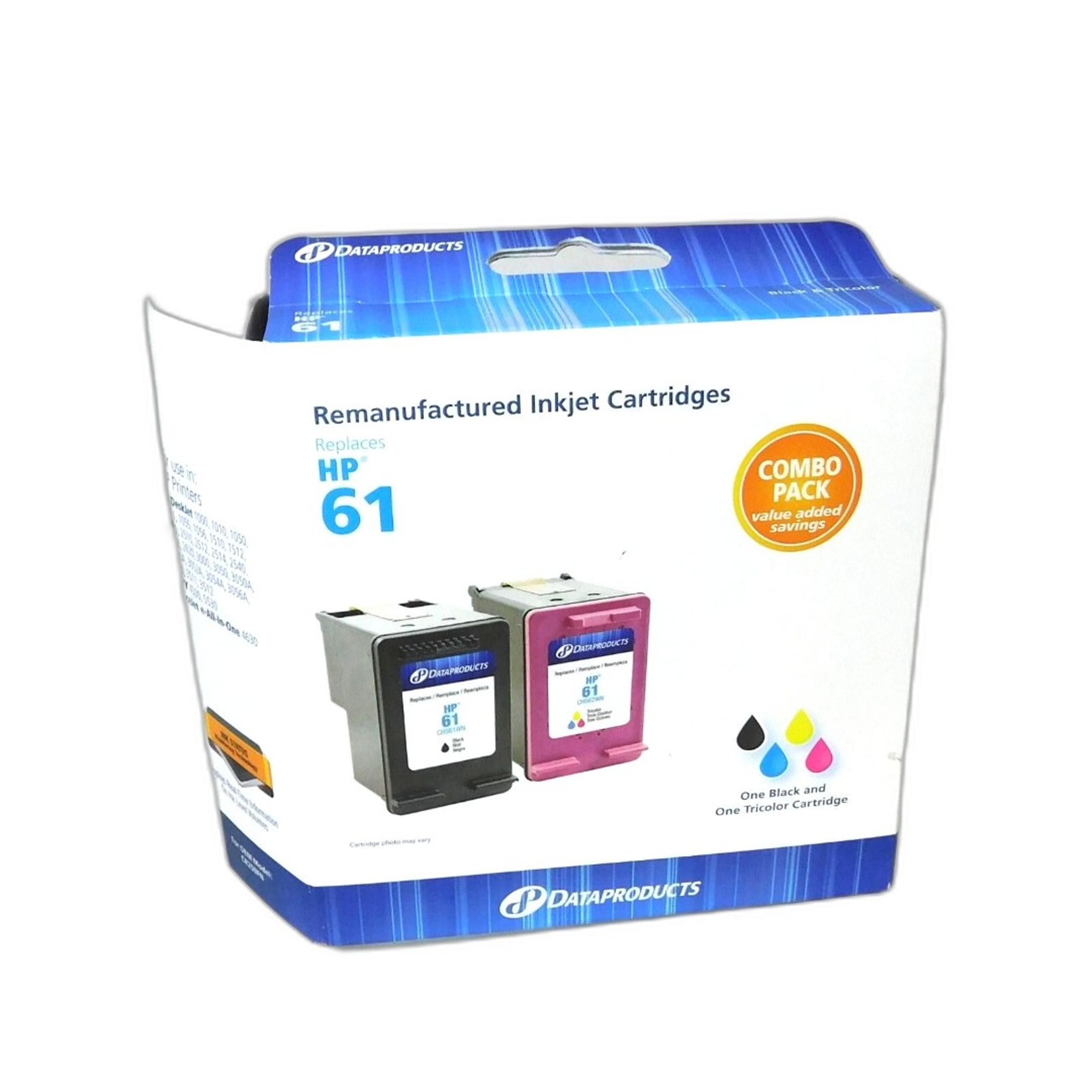 Dataproducts HP 61  Combo Black and Tri Color Ink Cartridges Open Box New Unused