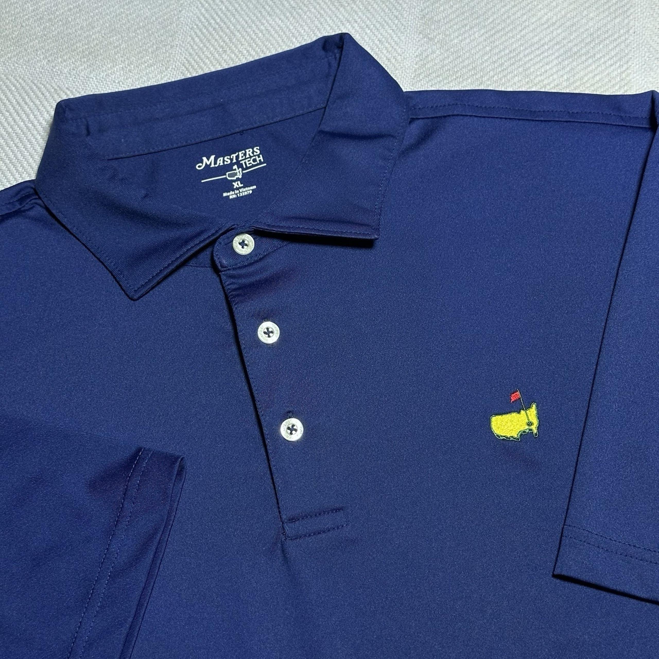 Masters Tech Golf Polo Shirt Mens Size XL Performance Stretch Augusta National