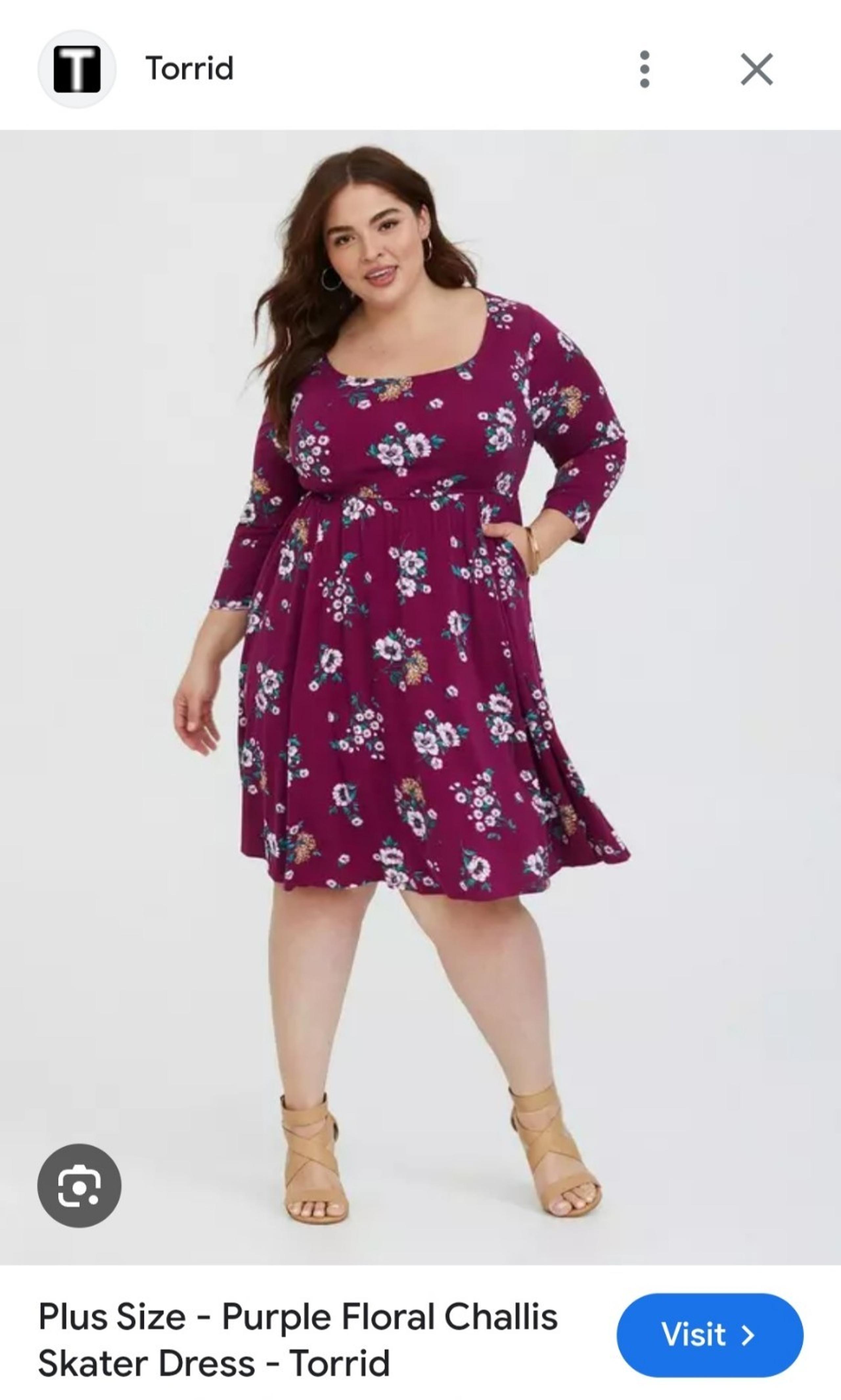 TORRID 3/4 sleeve dress