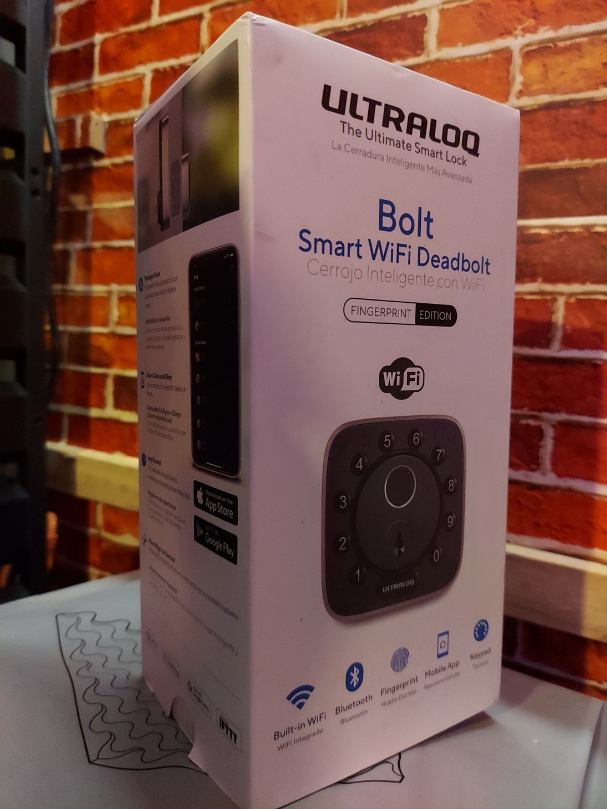 NEW ULTRALOQ Smart Lock U-Bolt Pro + Bridge WiFi Adaptor Door Lock with WiFi