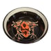Vintage Poisonous Neon Orange Dart Frog Black Centerpiece Bowl 3D UP Art Pottery