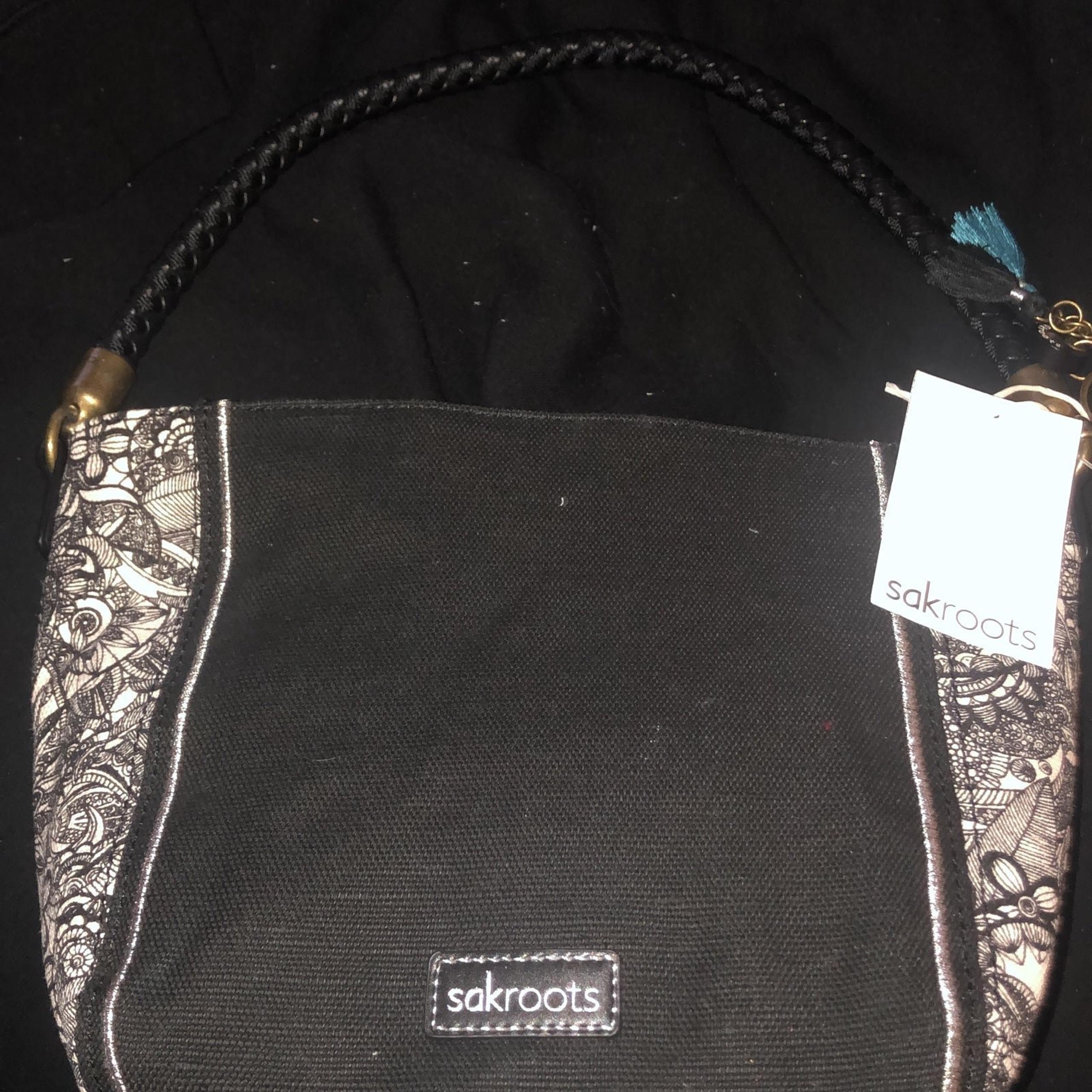 Sakroots black and white purse