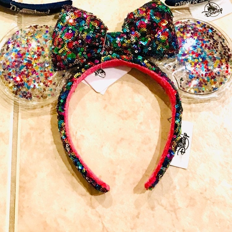 Minnie Sequined Ear Headband Confetti
