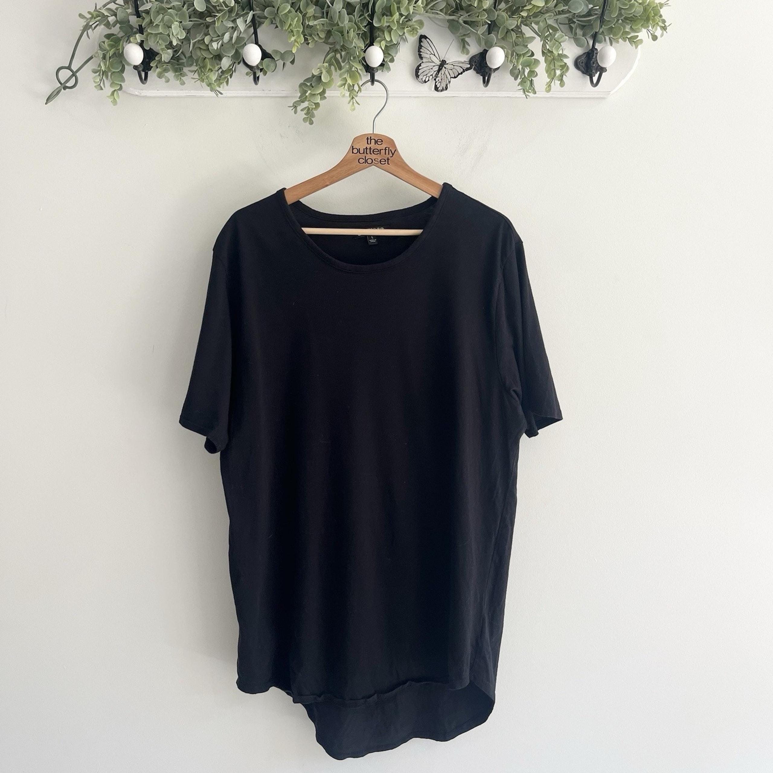 Elwood Men’s Oversized Core Tee in Vintage Black - Size Large 13229
