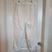 Nordstrom Signature Women's Off White Linen/Cotton/Lyocell Lined Dress Pants w B