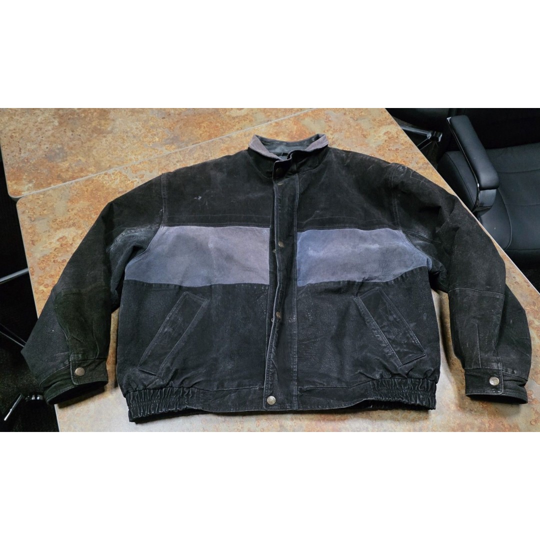 Vintage Ash Creek Trading Jacket 3X Suede Leather Insulated Bomber