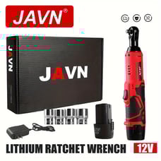 1 set Javn 12V Cordless Electric Wrench - 45Nm 3/8 Ratchet Wrench for Easy.