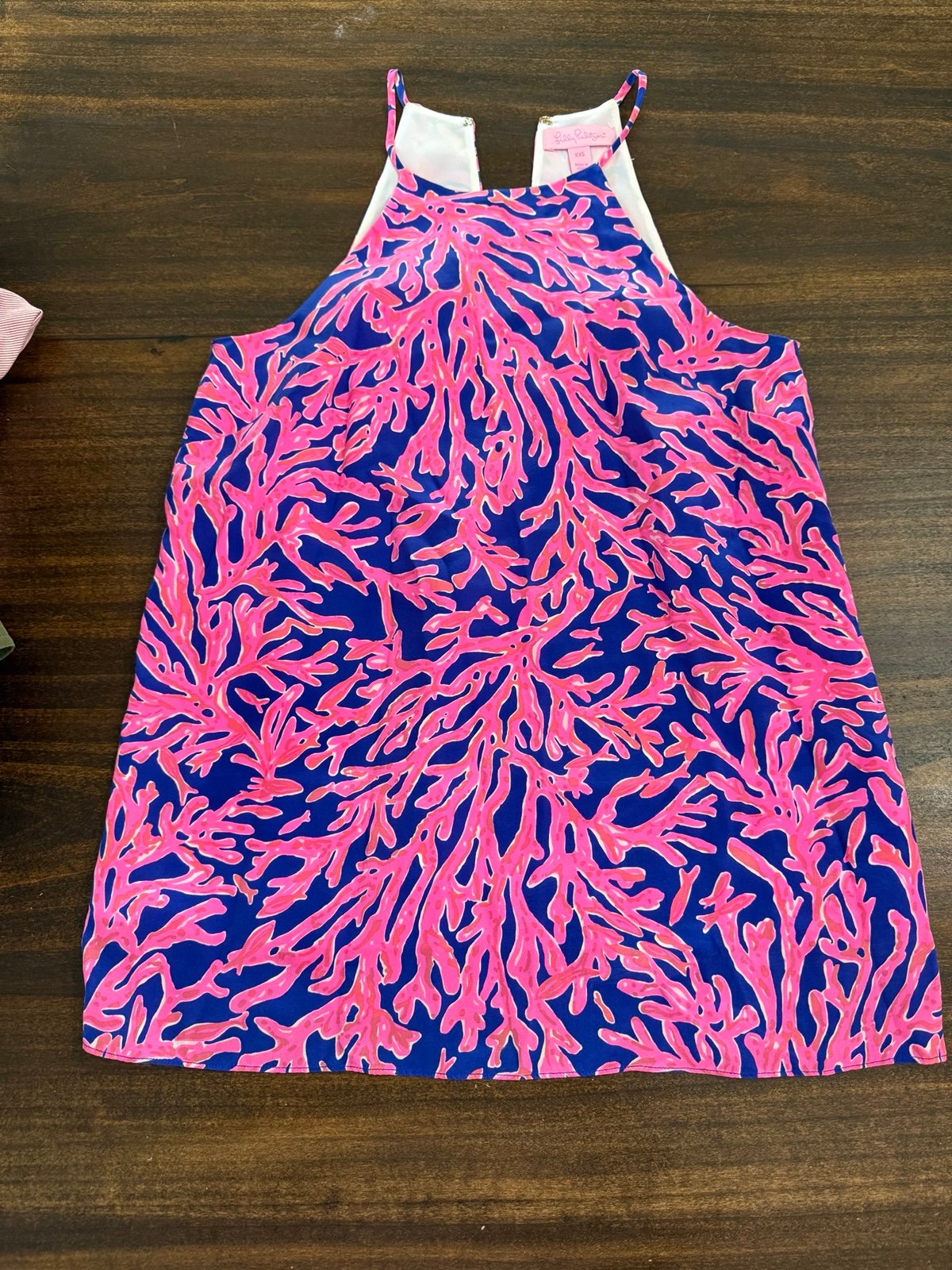 Lilly Pulitzer Vibrant Pink and Blue Coral Blouse