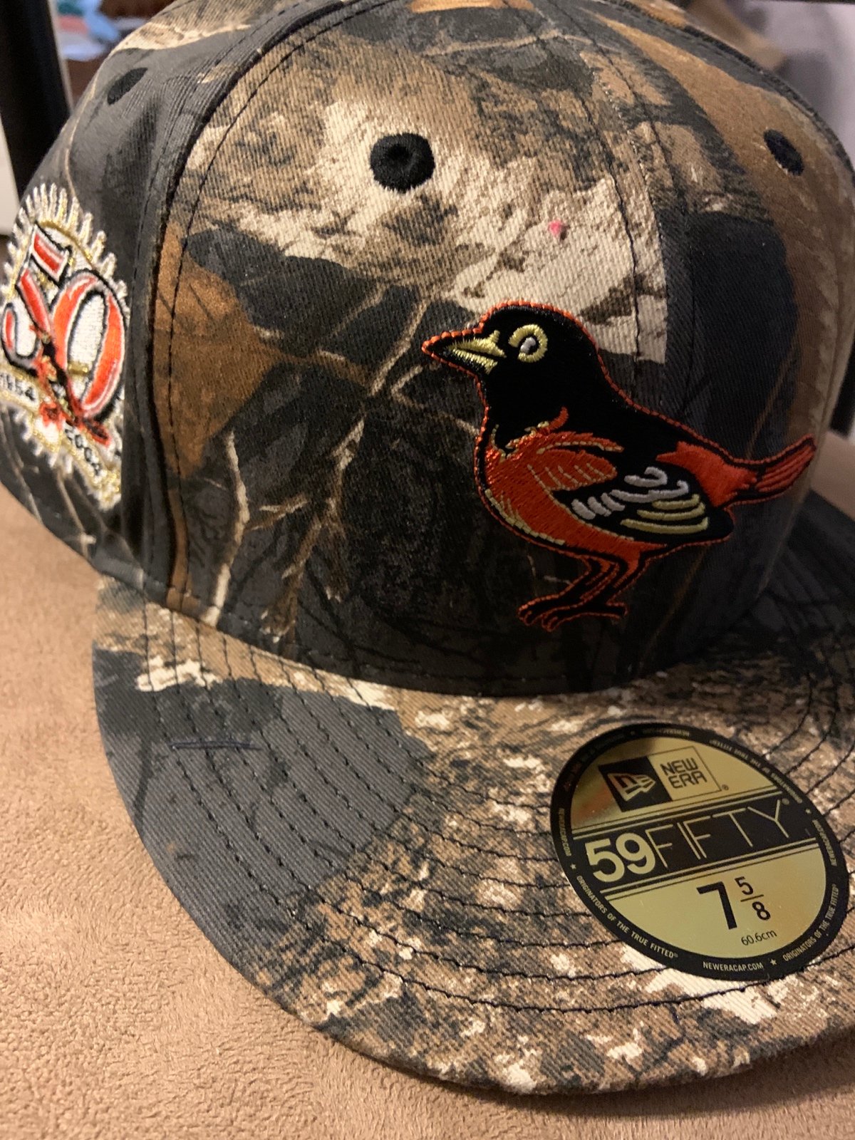 Baltimore Orioles Real Tree 50th Anniversary Patch 7 5/8 FREE SHIPPING!!!