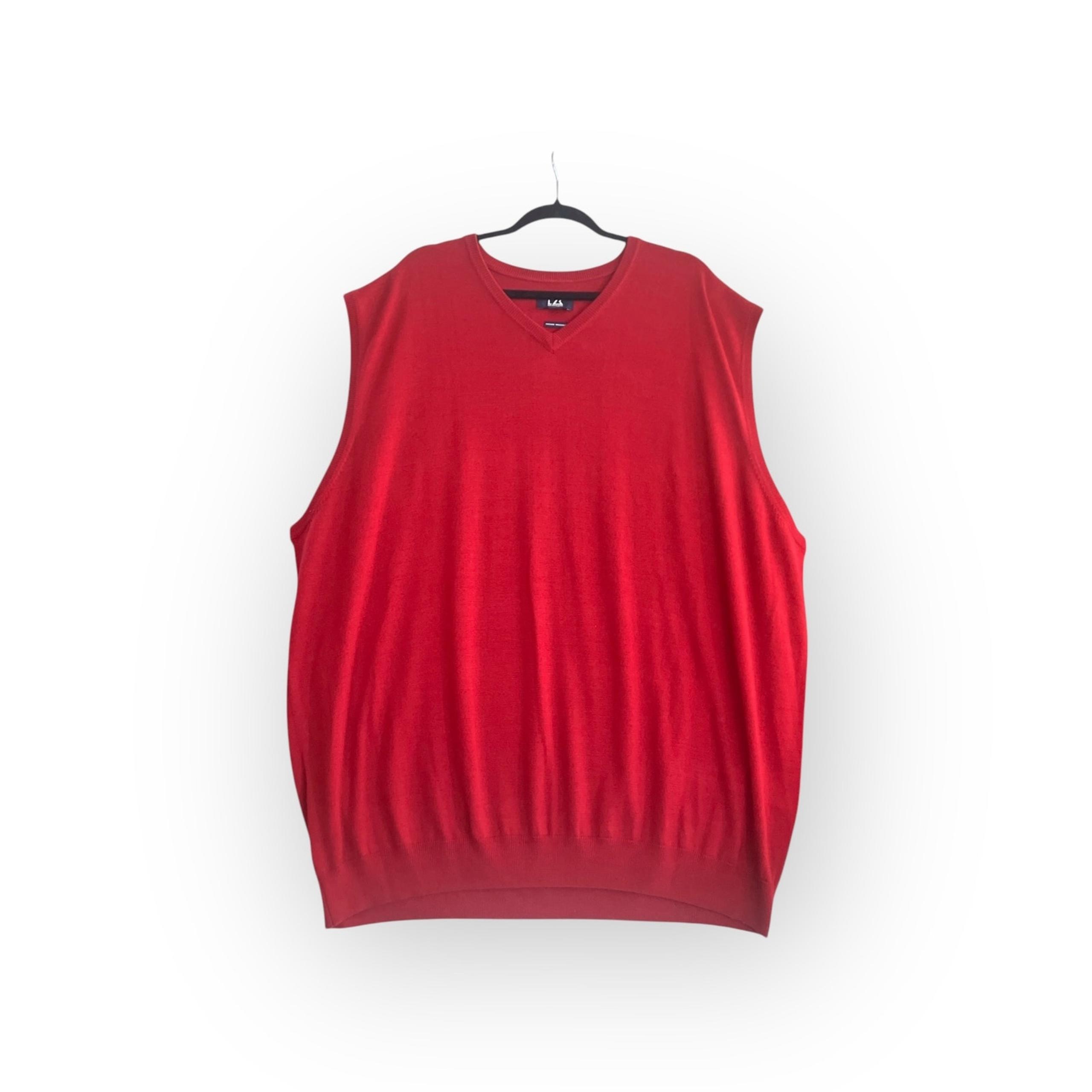 Cutter & Buck Big Men's Merino Wool Blend V-Neck Sleeveless Sweater Vest Sz 4XB