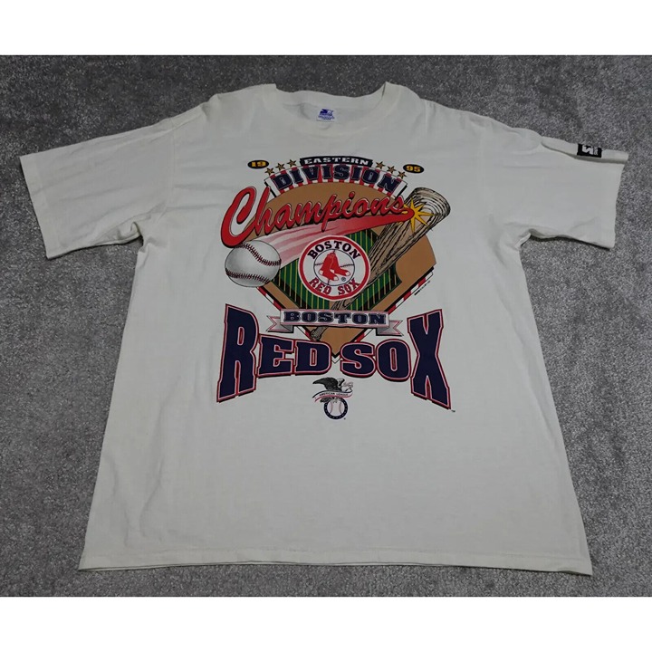 Vintage Single Stitch Adult Shirt 1995 Boston Red Sox Eastern Division Champions
