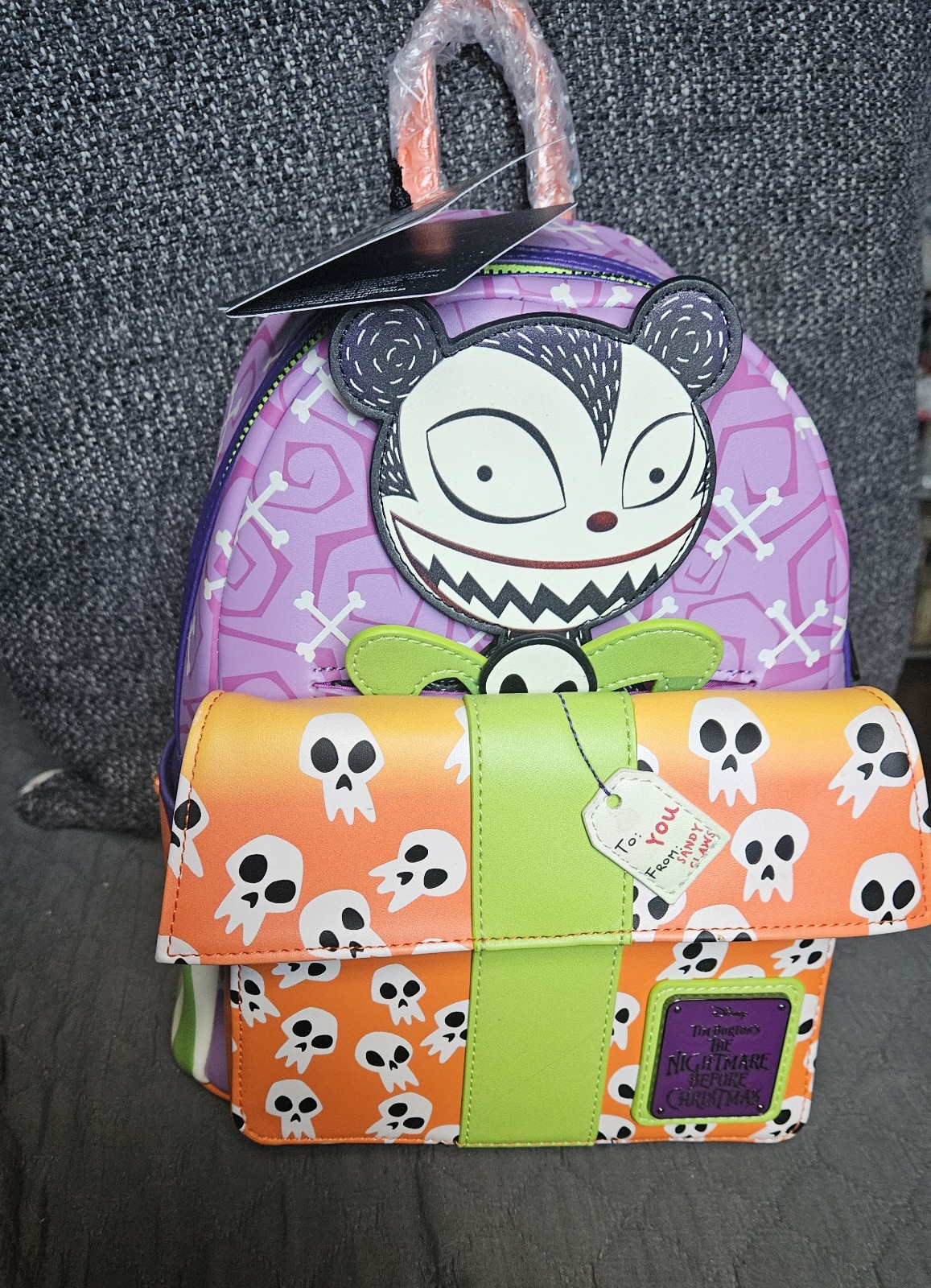 Loungefly ×Disney the nightmare before Christmas teddy scary backpack new