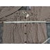 Madewell Puff-Sleeve Button-Front Crop Top Cotton Plaid Brown White Womens S NWT