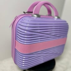 MIA Travel Suitcase ABS Luggage Box PINK Purple Mini Storage VANITY Case NEW