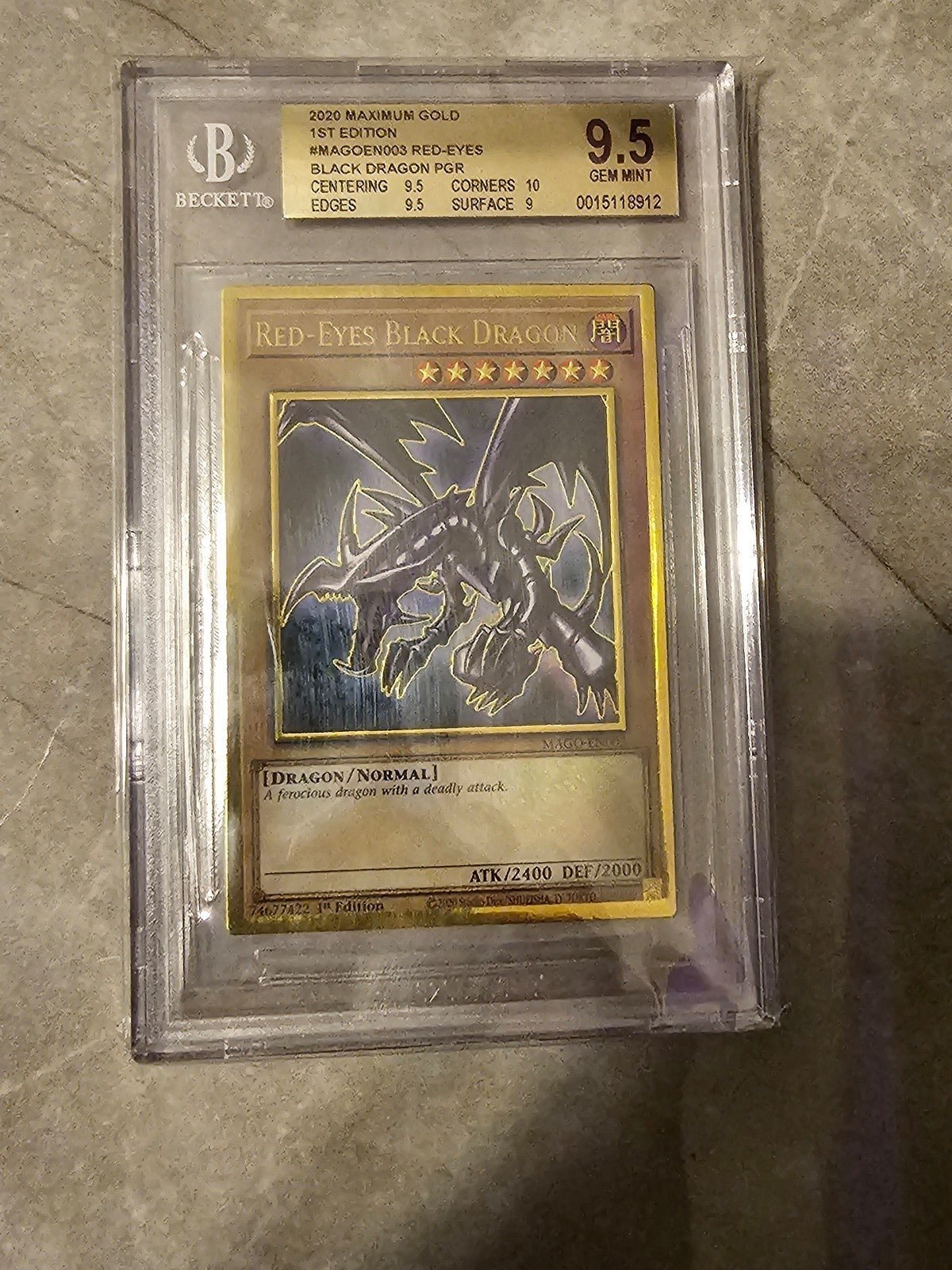 YuGiOh Red Eyes Black Dragon