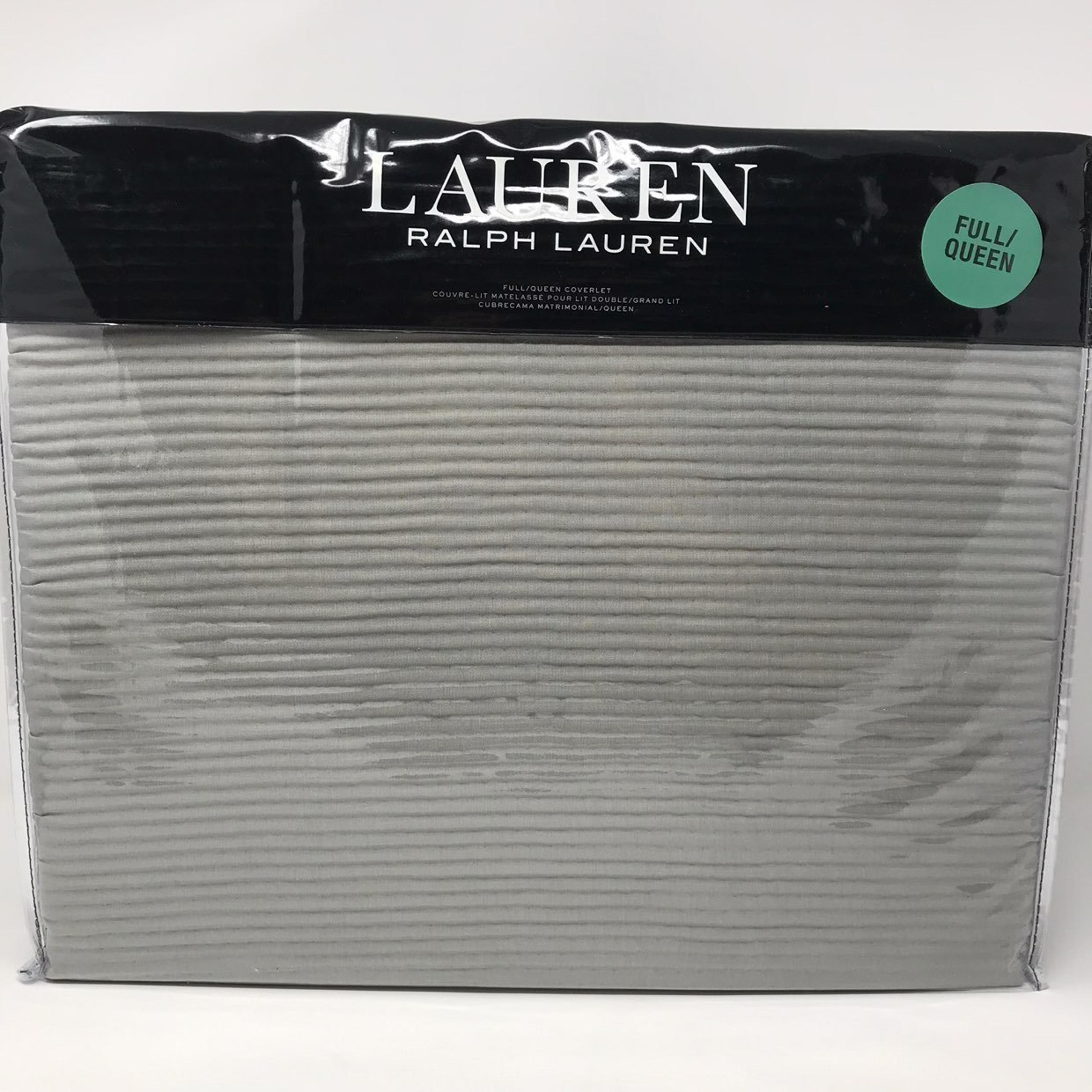 Ralph Lauren Gray FULL/QUEEN Coverlet