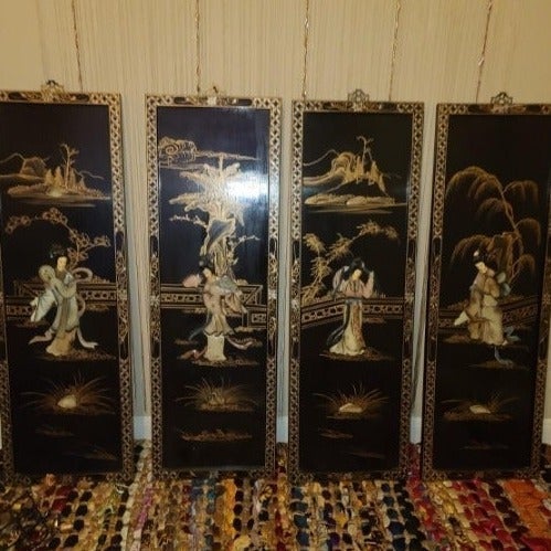 4 panel art piece from china