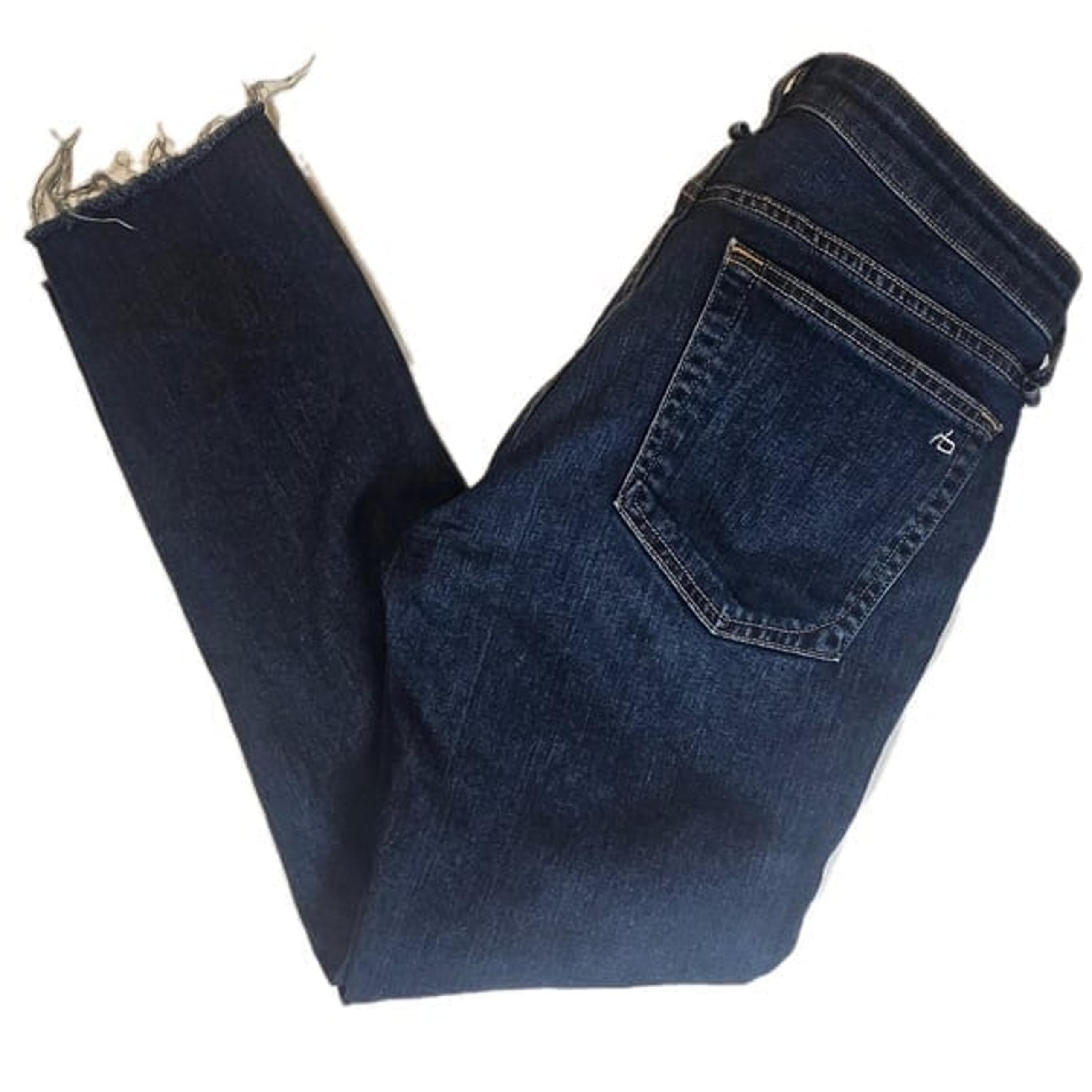 Jeans Womens 26 Blue Denim Dre Low-Rise Made in USA Slim Boyfriend - rag & bone
