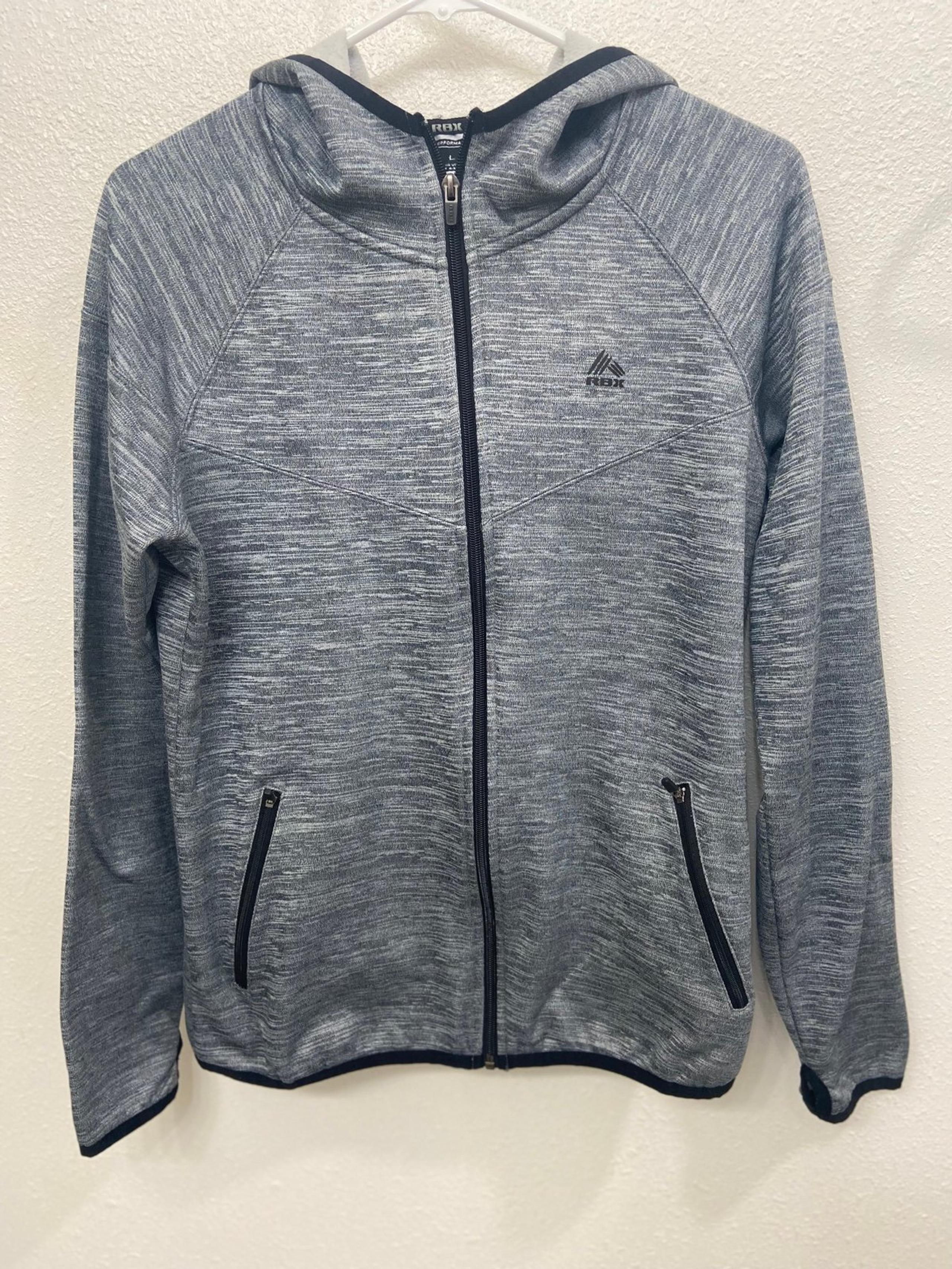 Women’s RBX Gray and Black Zip Up Hoodie