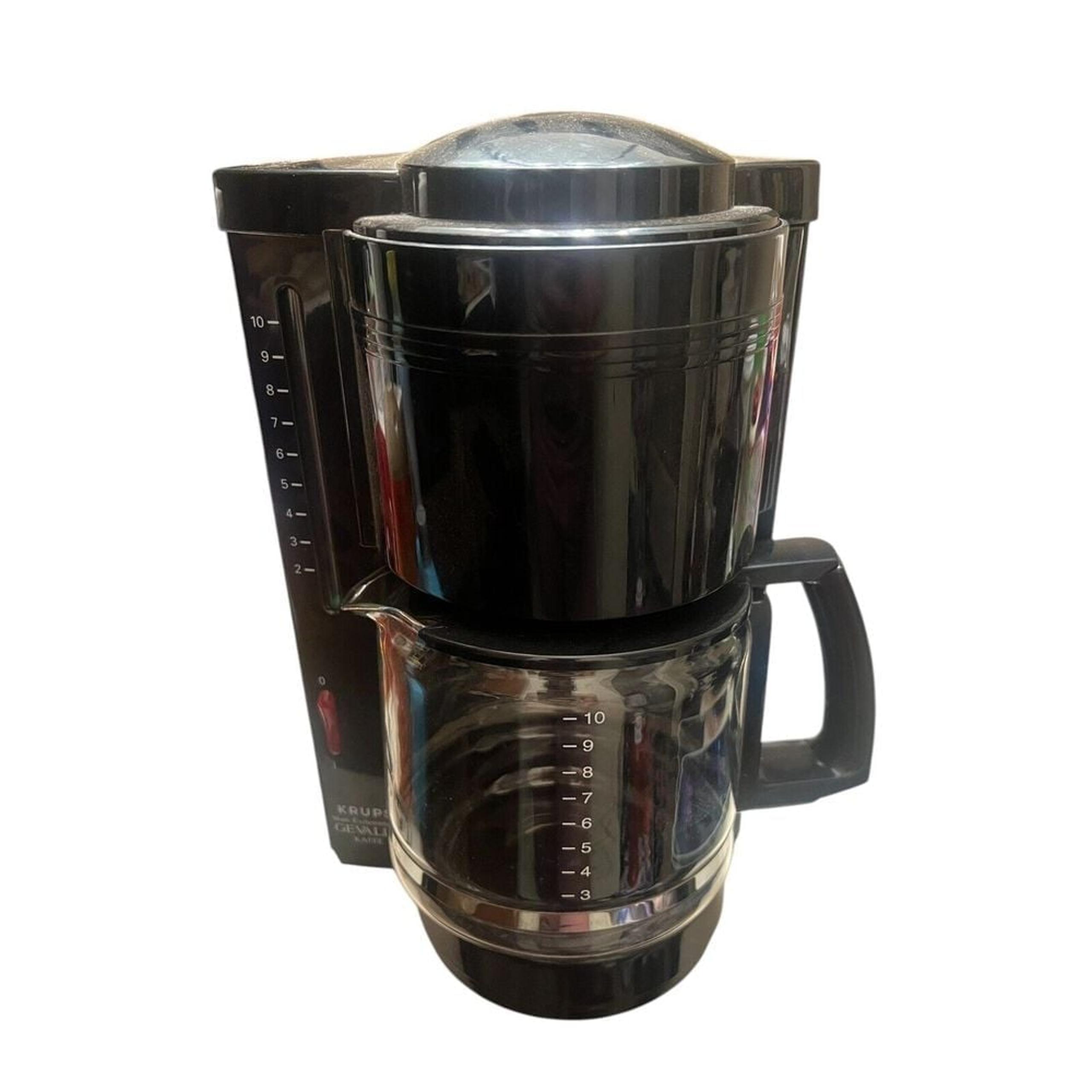 Krups Gevalia Black Automatic Coffee Maker 10 Cup Type 396  Used Works Great