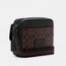 Nwt coach men's Hudson Crossbody In Signature Canvas With Souvenir Patches