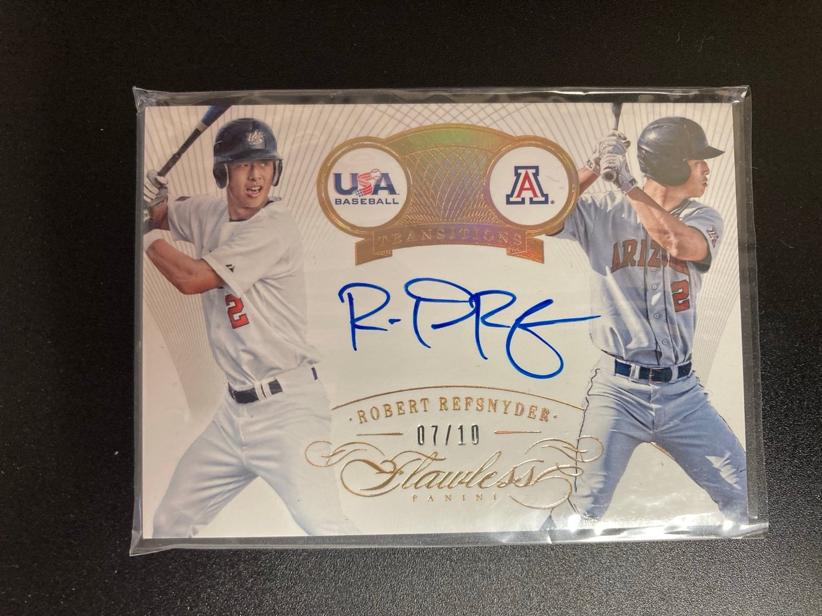 ROBERT REFSNYDER 2016 FLAWLESS PANINI #T-RR AUTO AUTOGRAPH SP 7/10 USA