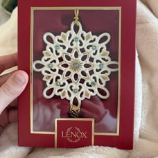 Brand New Lenox 2023 Annual Gemmed Snowflake Ornament