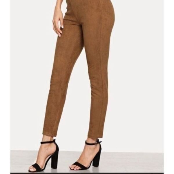 Zara faux suede leggings