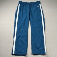 Vintage Nike Track Pants Mens XL Teal Blue Y2K 90s Mesh Lined Warmup Basketball