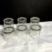 6 Vintage Anchor Hocking Manchester Plaid Tartan Bar Ware Glasses 10 oz.