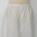 Caroline Rose Linen Wide-Leg Ankle Pants White Semi-Sheer Made in USA Size L