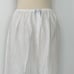 Caroline Rose Linen Wide-Leg Ankle Pants White Semi-Sheer Made in USA Size L
