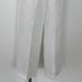 Caroline Rose Linen Wide-Leg Ankle Pants White Semi-Sheer Made in USA Size L
