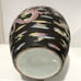 Antique Asian Chinese Qianlong Black Glaze Famille Rose Porcelain Dragon Jar Pot