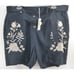 JW Los Angeles Johnny Was Linen Embroidered Shorts Size XL Button Front W/ Belt