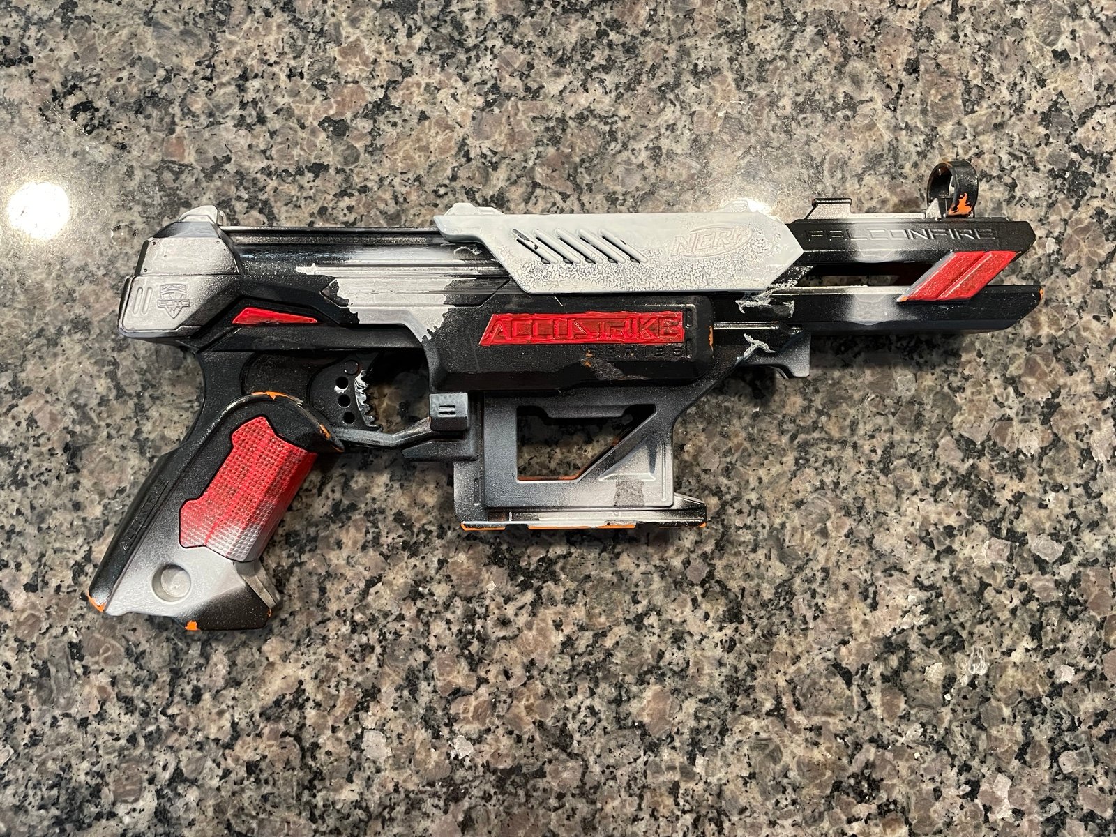 Modified Nerf N-Strike Elite FalconFire blaster.