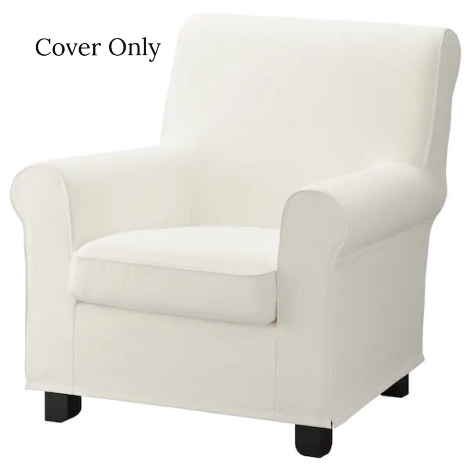 Ikea GRÖNLID Cover/Slipcover for armchair, Inseros White NWT (COVER ONLY)