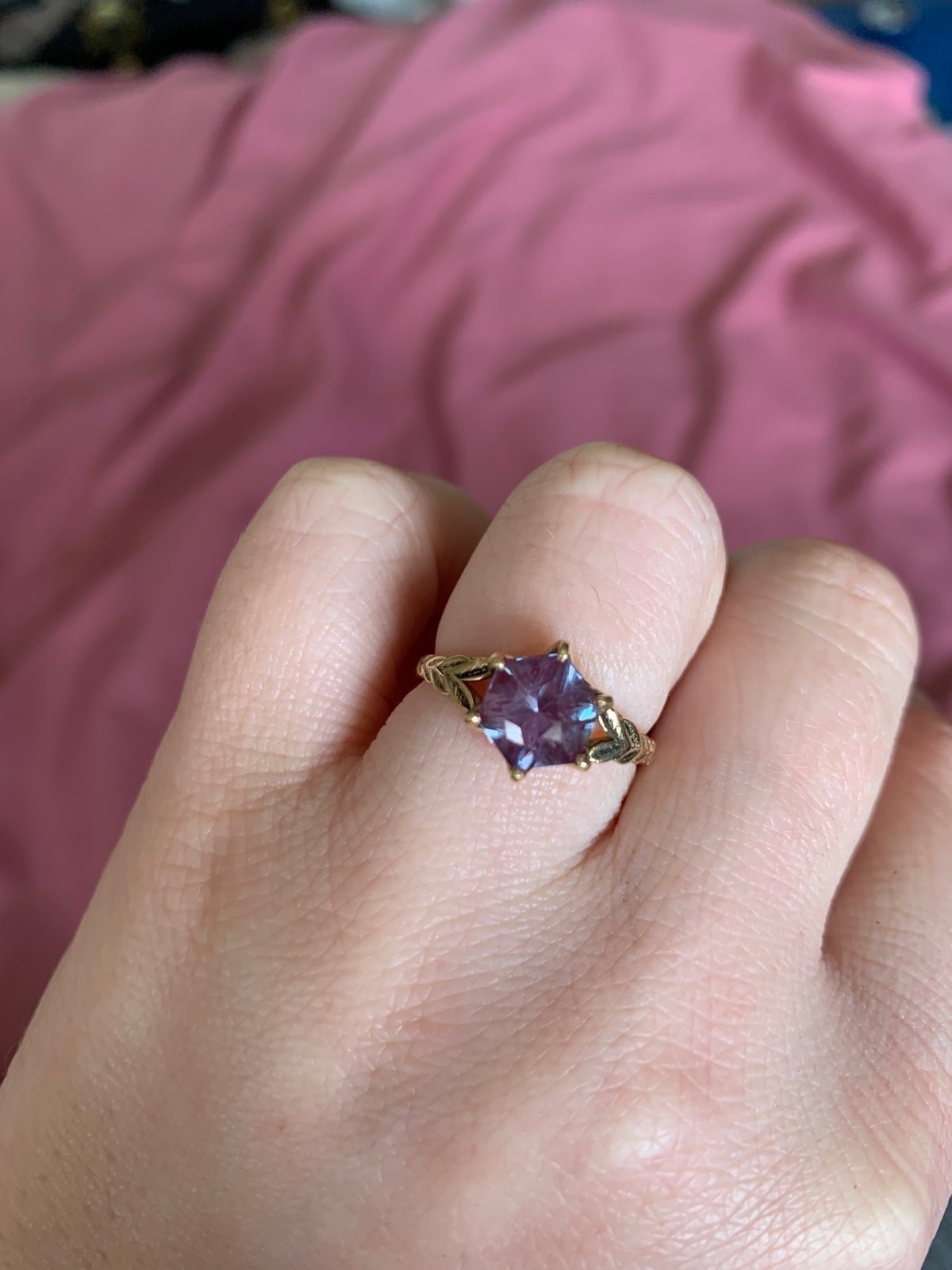Gorgeous Color Change Alexandrite Ring
