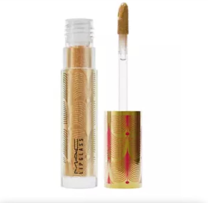 MAC Lip Gloss LIPGLASS / GIFT OF GOLD LIQUID LUREX. LIMITED EDITION, BNIB authen