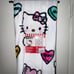 Hello kitty convo hearts blanket
