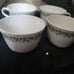 Vintage 9 piece set of corning corelle spring blossom green and white