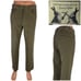 Peter Christian Chamois Pants Size 36 x 30 Green 100% Cotton Trousers Olive
