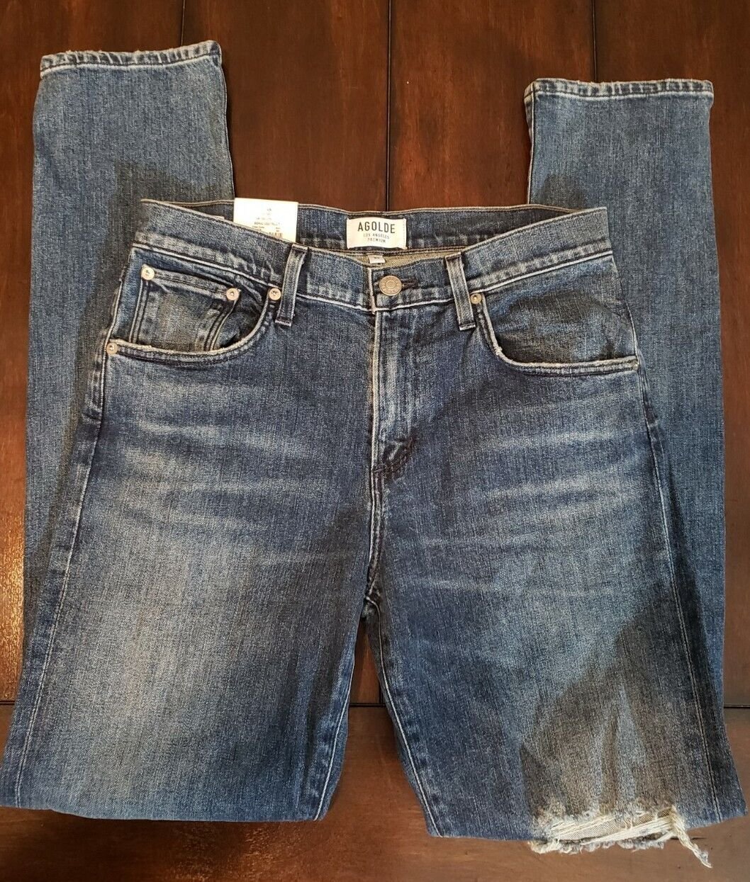 Men's NWT Agolde Blade Skinny Jeans Size 30 Sonic Destruct Inseam 31