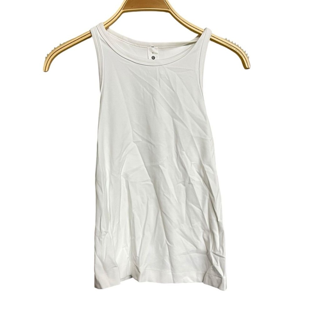 New Lululemon Align Waist Length Racerback White Tank Top