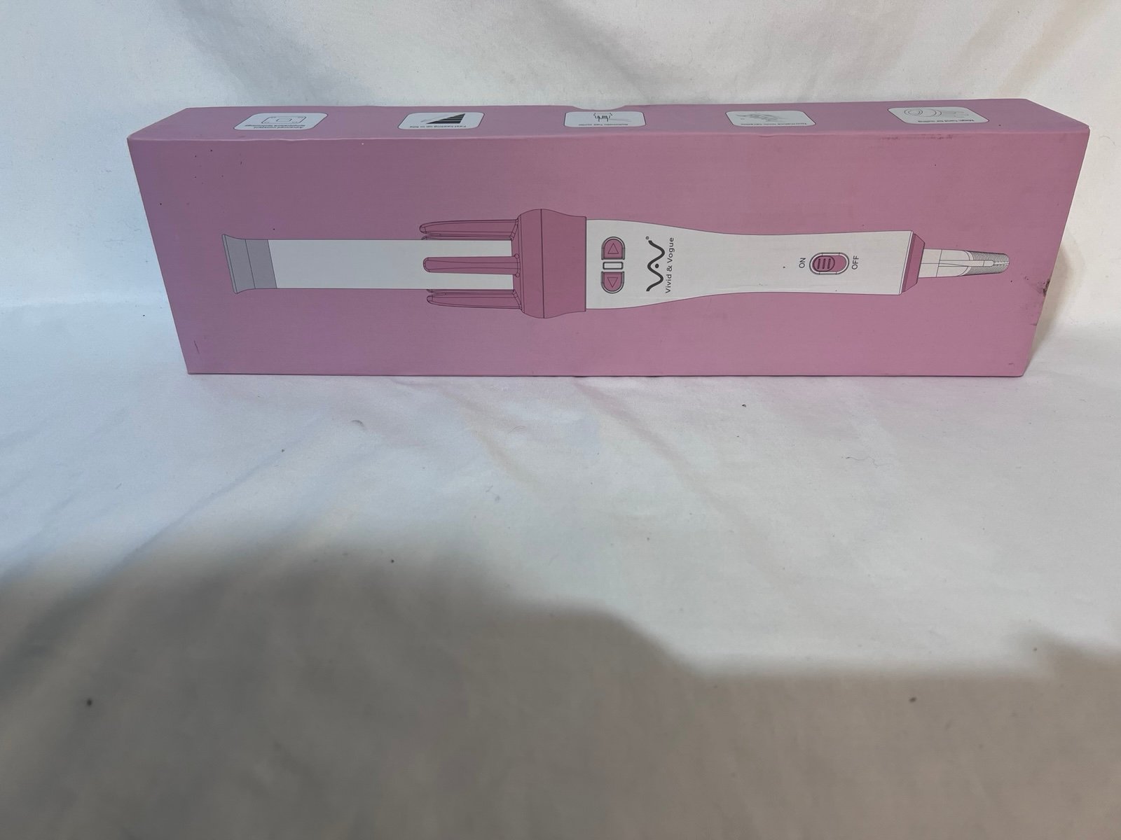 Vivid And Vogue Pink Two Way Automatic Hair Curling Iron Automatic Curling Wand