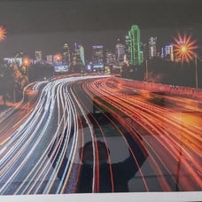24*32 Dallas Texas skyline at night