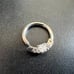 Maria Tash 14g 9.5mm Cubic Zirconia Titanium Horizontal Princess Clicker